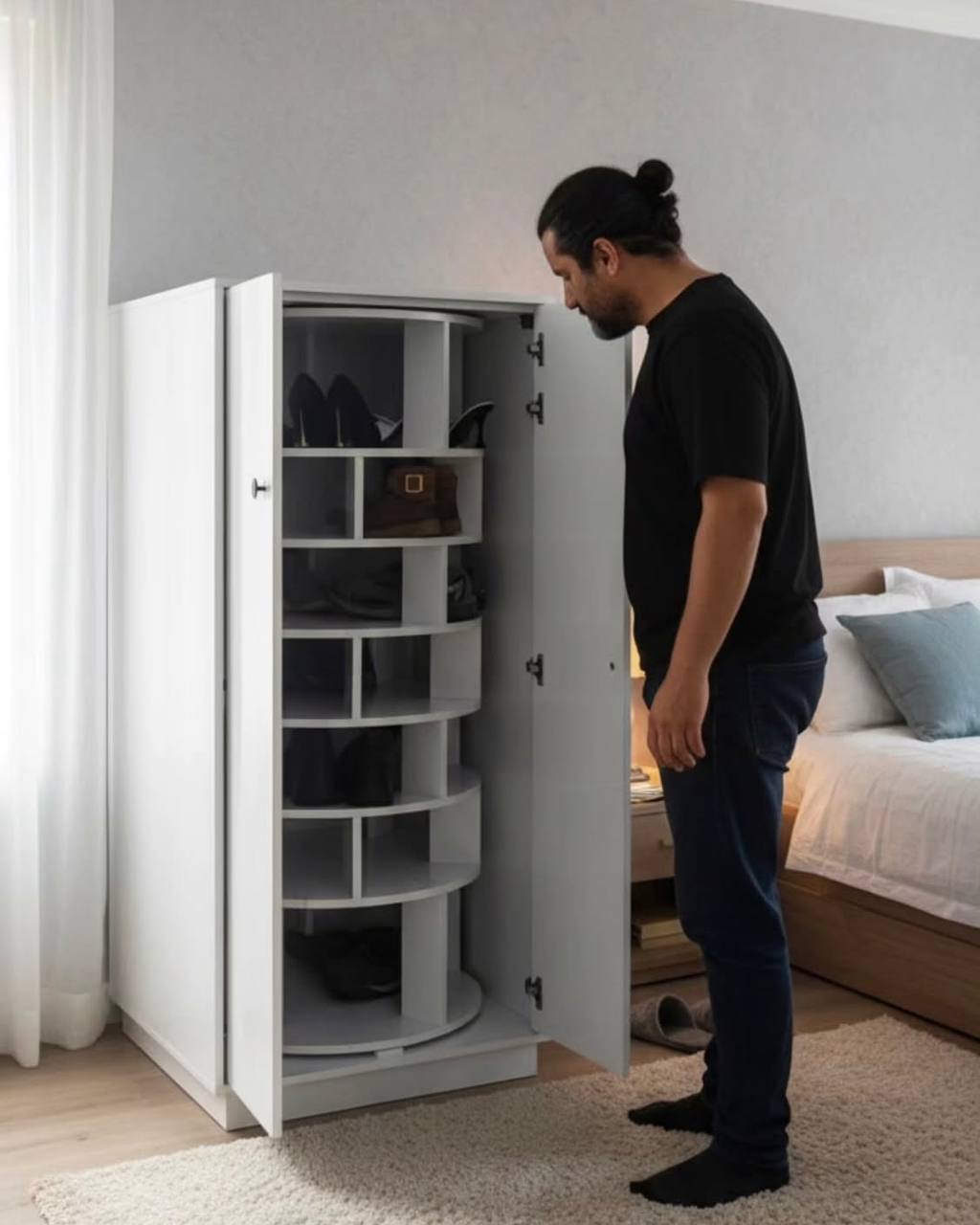 Rotara™ Revolving Shoe Cabinet